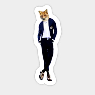 Fancy Fox Sticker